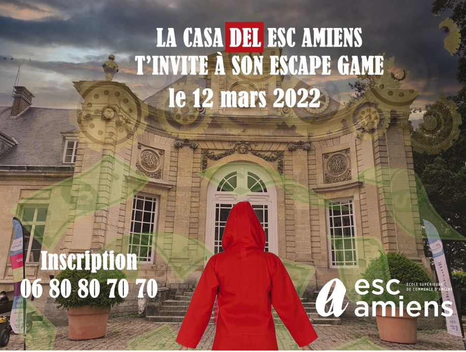 Grand Escape Game des lycéens des Hauts de France à l’ESC Amiens samedi 12 mars 2022 ! - École Supérieure de Commerce d'Amiens