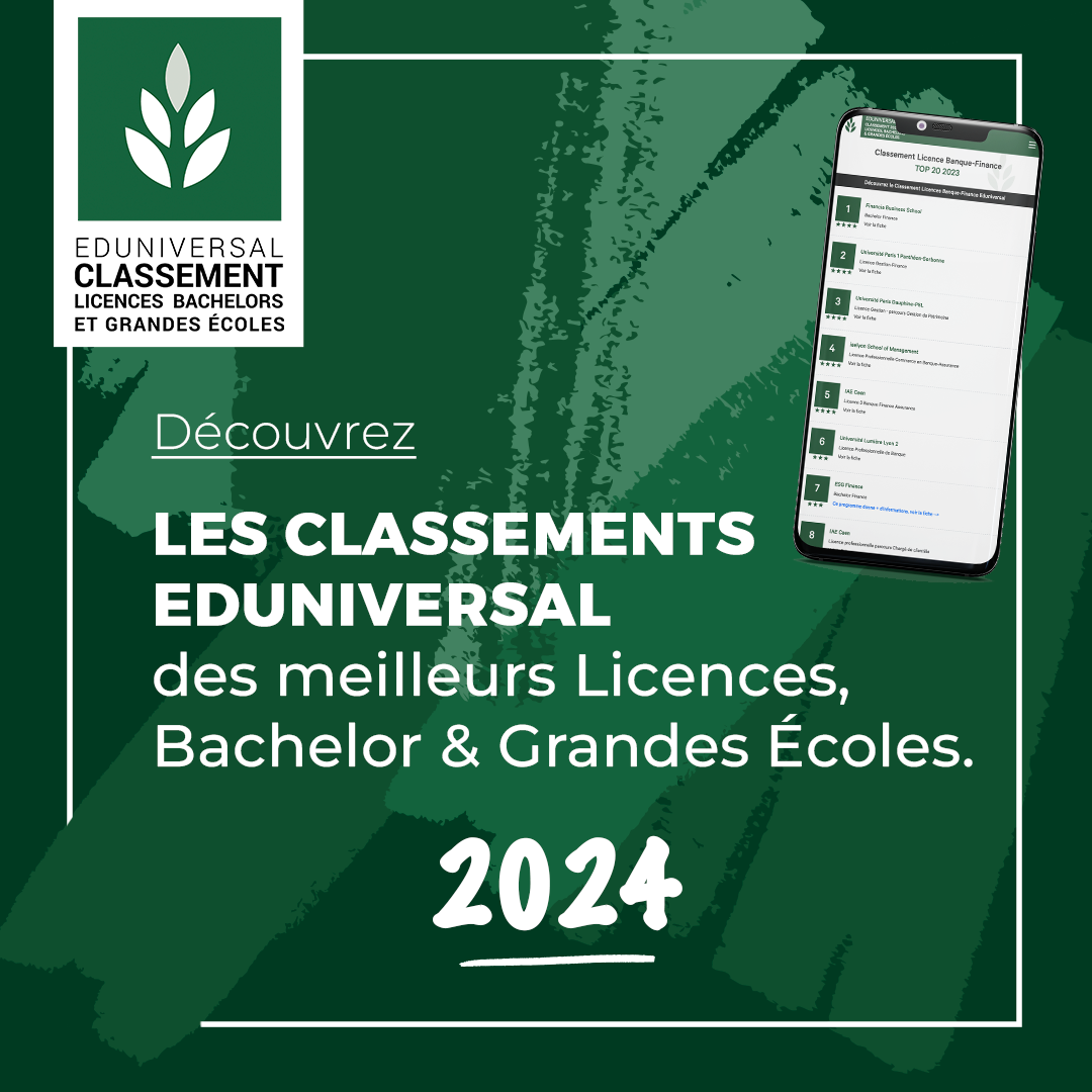 Le classement national EDUNIVERSAL 2024 des Bachelors est sorti - École Supérieure de Commerce d'Amiens