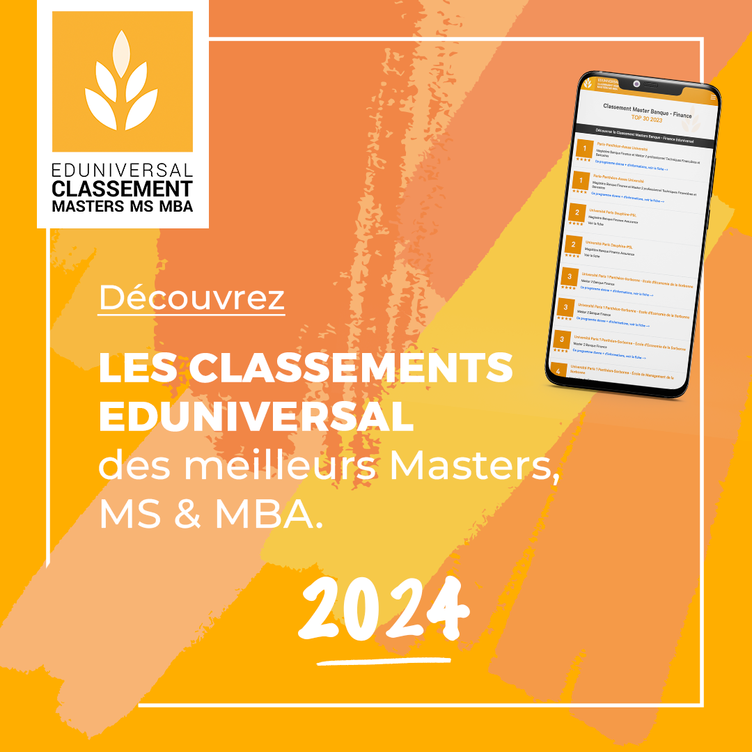 Le classement national EDUNIVERSAL 2024 des Masters est sorti - École Supérieure de Commerce d