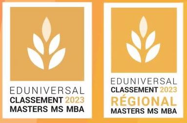 Classement Masters et MBA Eduniversal 2023 - École Supérieure de Commerce d'Amiens