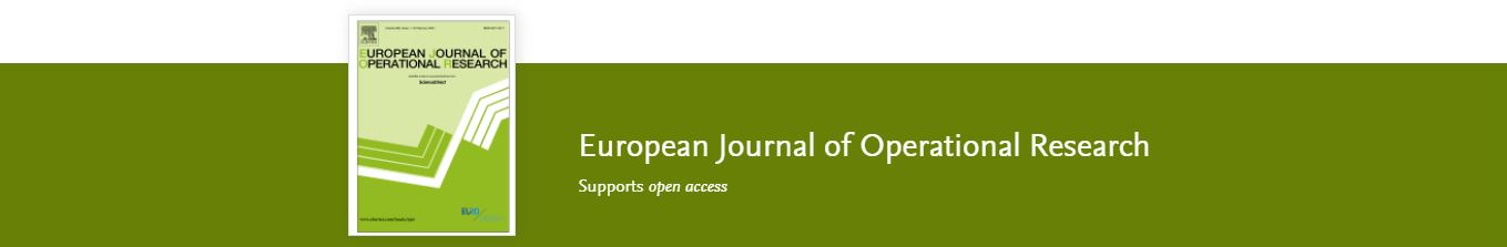 Publication dans le European Journal of Operational Research - École Supérieure de Commerce d'Amiens